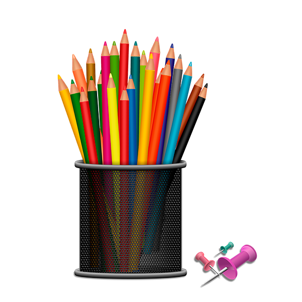 crayons,ecole,tubes,psp,vectors,cliparts,png