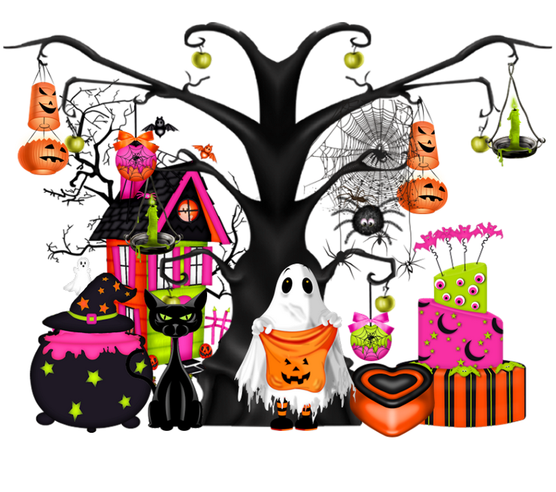 Tubes Halloween,vectors,cliparts,psp,png